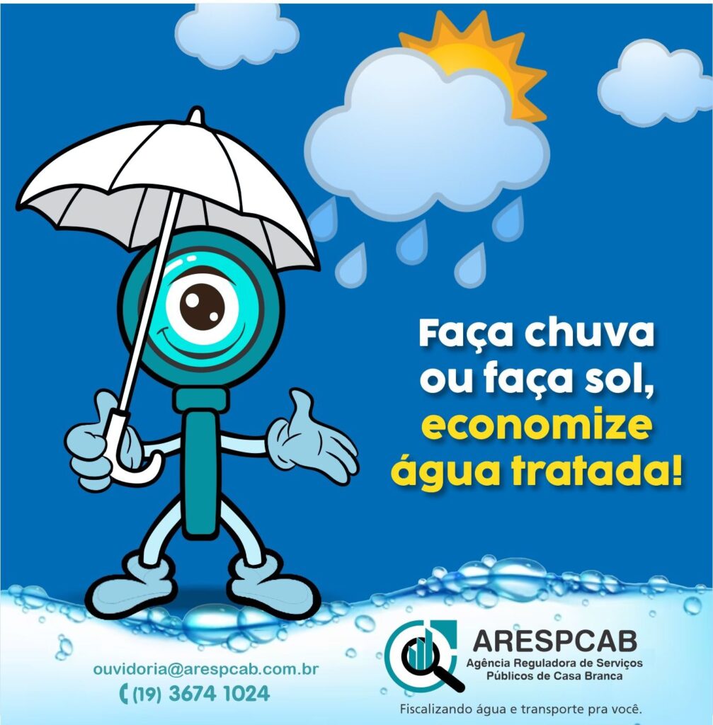 Faça chuva ou faça sol, economize água