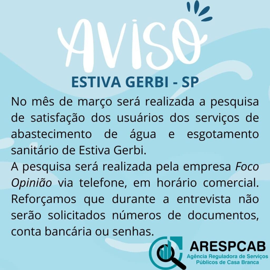 Pesquisa de Satisfação – Estiva Gerbi