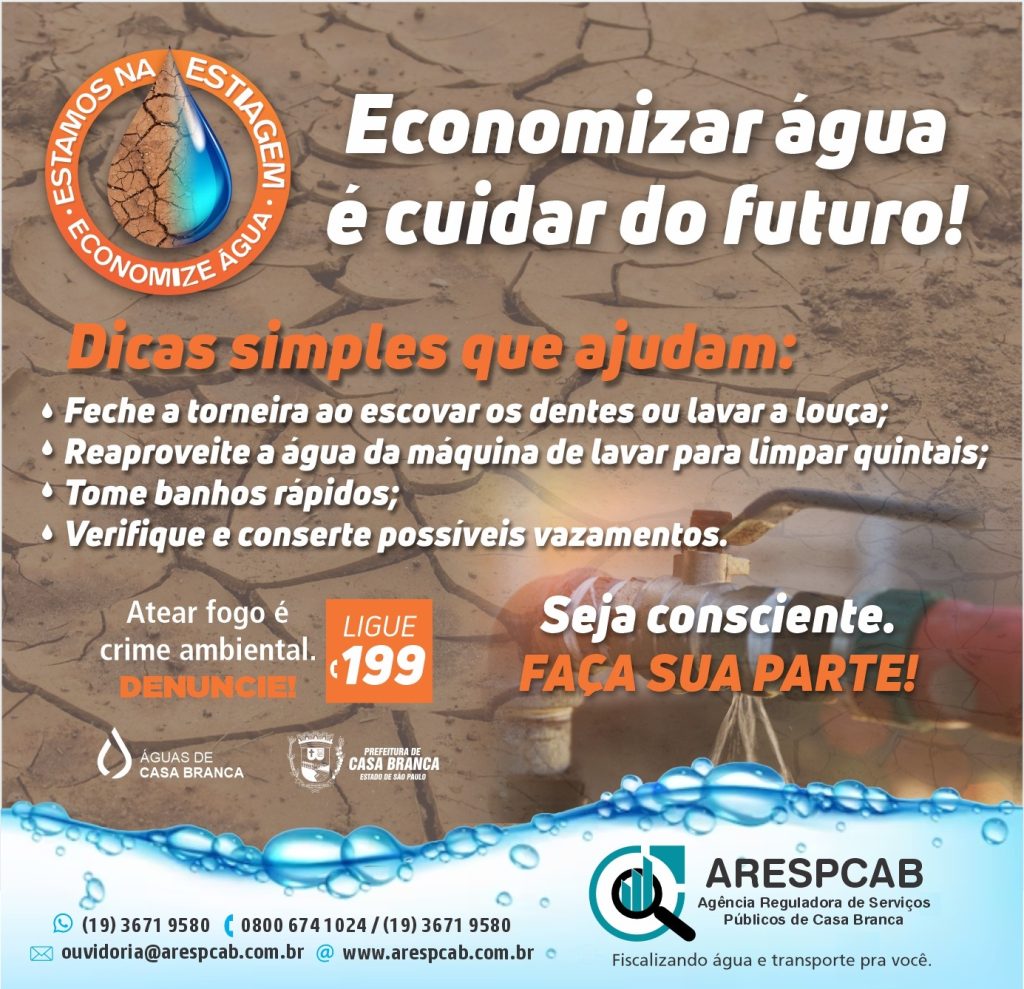 Economizar água é cuidar do futuro